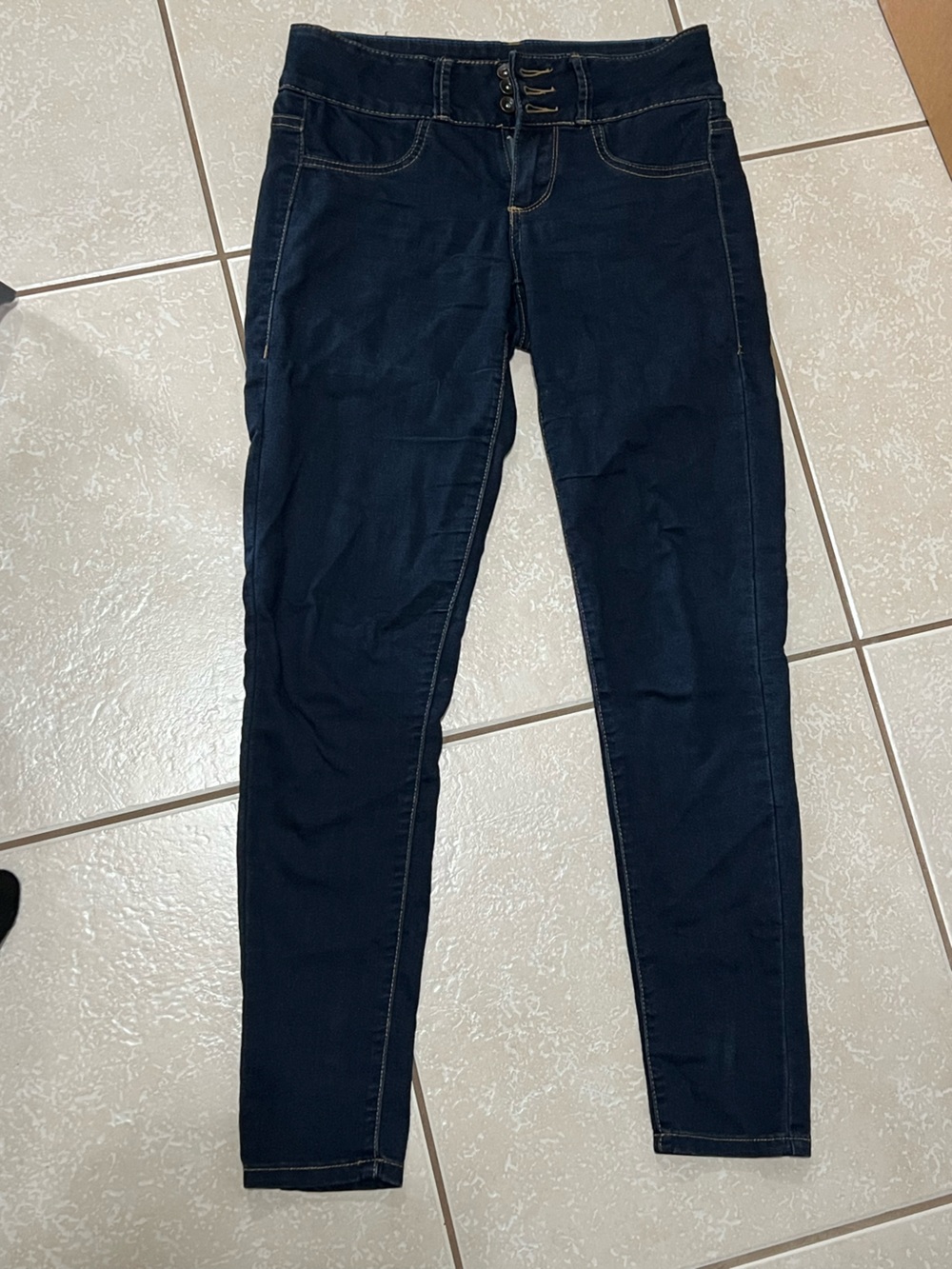 Hot Topic Women's Skinny Jeans - Dark Navy